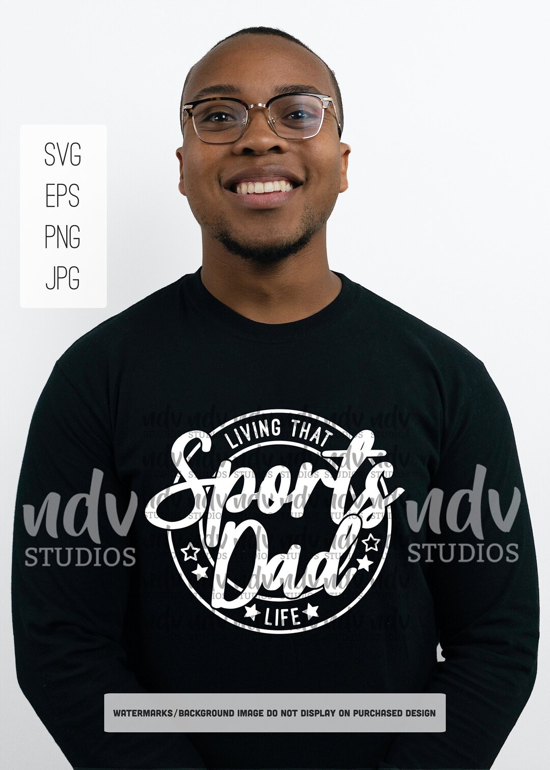 Sports Dad SVG, Living That Sports Dad Life SVG, Dad Shirt Svg, Gift