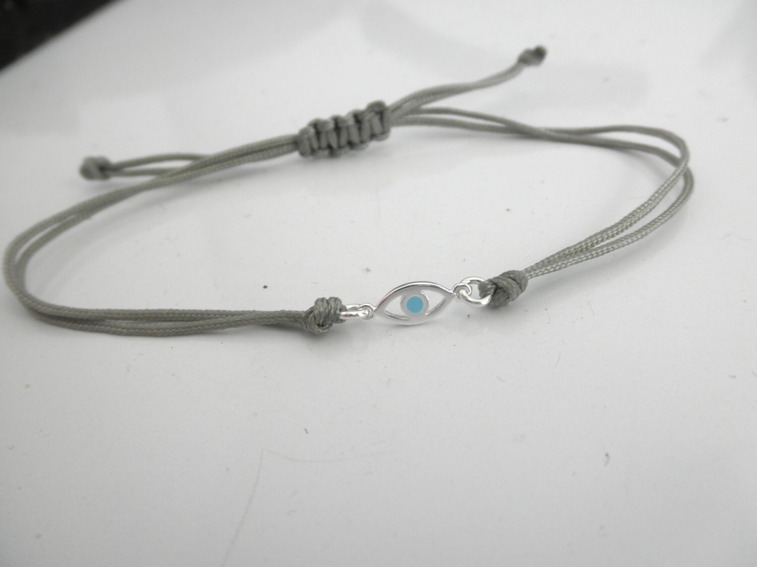 Eye 7 Cord Sterling Silver Bracelet plated in 18K Gold