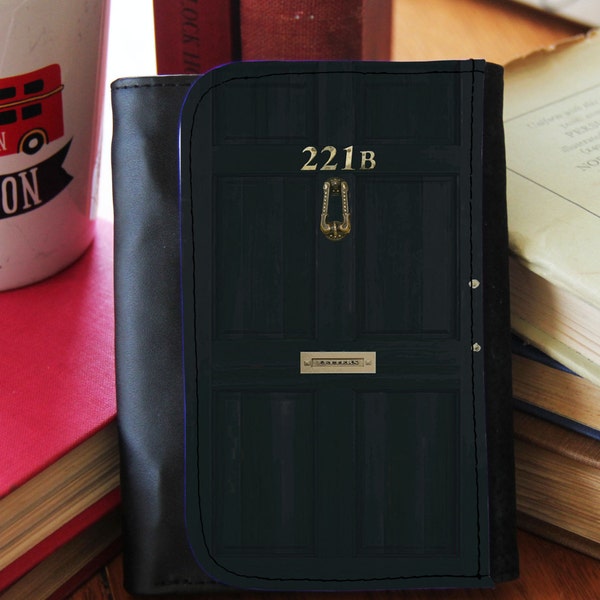 SHERLOCK  "221b Full Door" Faux Leather Wallet