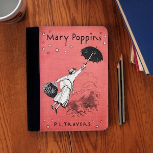 Mary Poppins libro cubierta de gamuza sintética cuaderno en 3 tamaños!