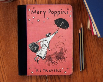 Mary Poppins Book Cover Faux Suede Notebook in 3 Sizes!