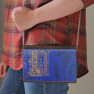 Il Pickwick Papers Libro Copertina Finta Pelle Purse Borsa