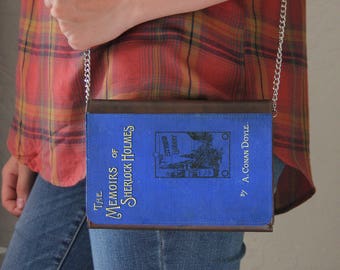 Memorias de Sherlock Holmes libro cover original faux cuero bolso bolso bolso