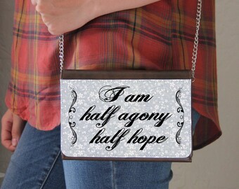 Half Agony Half Hope Wentworth Faux Leather Purse Handbag