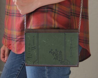 Little Women Book Cover Faux Leather Purse Handbag