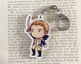 Benjamin Tallmadge Figure Keychain Charm Great Gift!