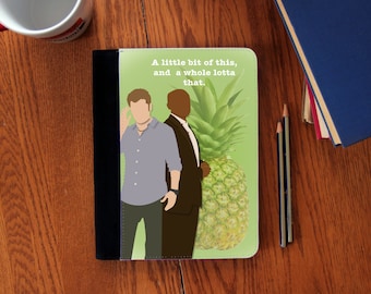 Psych &quot;A little bit of this&quot; Faux Suede Notebook in 3 Sizes!