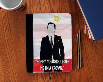 Caderno de camurça sintética SHERLOCK "See Me in a Crown" em 3 tamanhos!
