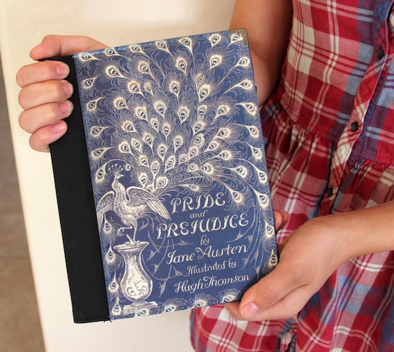 Pride and Prejudice First Edition Book Cover Faux Suede Notebook 
