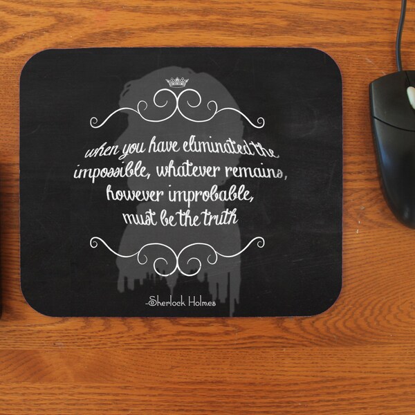 SHERLOCK  "The Impossible" Rubber  Mouse Pad