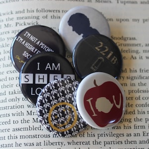 SHERLOCK  1.25&quot; Button Pin Pinback Button Gift