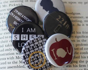 SHERLOCK  1.25" Button Pin Pinback Button Gift