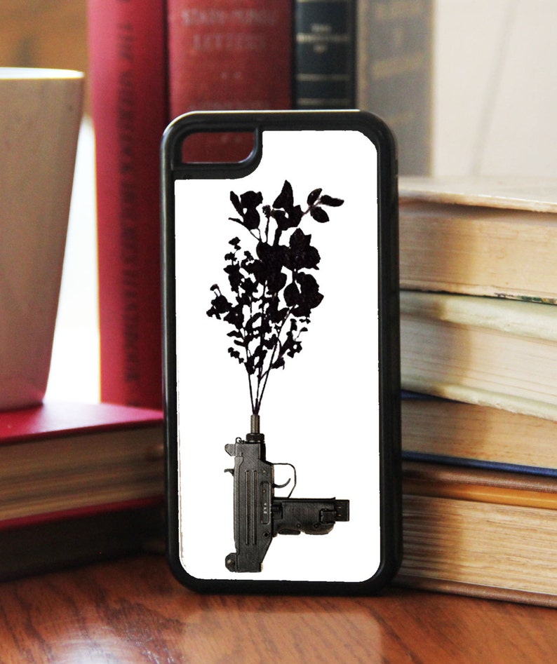 Psych Inspired Uzi Flower Gun Fan Art iPhone Case Etsy