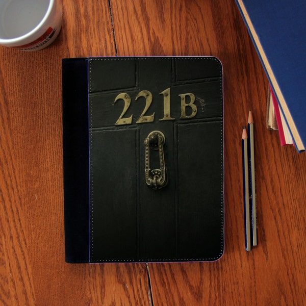 SHERLOCK  "221b Door"   Faux Suede Notebook in 3 Sizes!
