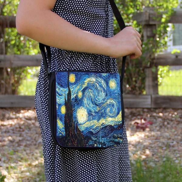 The Starry Night Vincent Van Gogh Small Messenger / Shoulder Bag