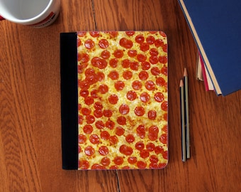 Pepperoni Pizza  Faux Suede Notebook in 3 Sizes!