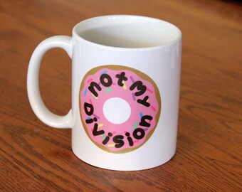 SHERLOCK "Not My Division" Donut Ceramic Mug