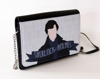 Sherlock Holmes Minimalist Faux Leather Purse Handbag