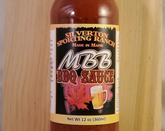 MBB BBQ Sauce Made with Local Maine Maple Syrup, Bacon and Beer