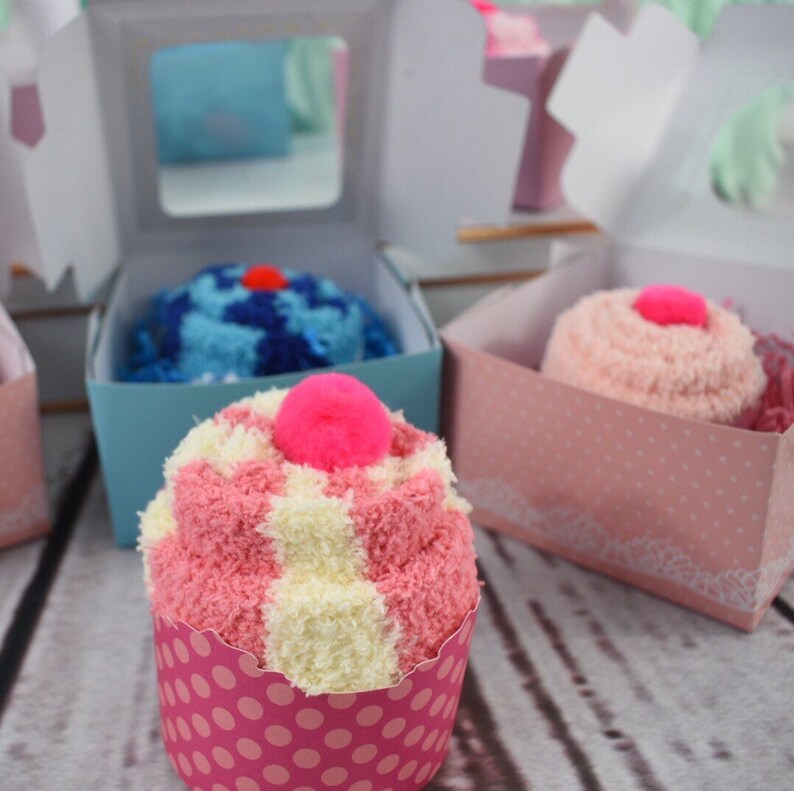 Baby Shower Game Prizes Girl Fuzzy Sock Cupcakes Baby Etsy Baby Shower Game Prizes Girl Fuzzy Sock Cupcakes Baby Etsy