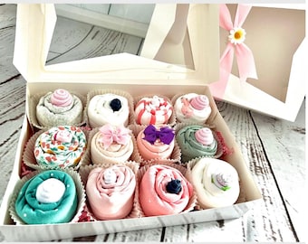 Baby Shower Gift Basket Girl New Baby Gift Basket Bodysuit Cupcakes Bestseller Baby Shower Gift Baby Boy Gift Set Newborn Gift Baby Sprinkle
