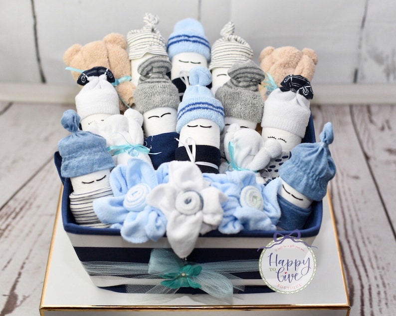 New Baby Boy Gift Basket Baby Boy Gift Set Large Corporate Etsy
