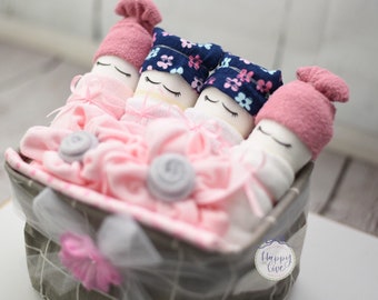 Baby Gift Basket, New baby Gifts, Unisex Boy Girl Gift Box, Baby Girl Shower Gift, Girl Gift Set, Unique Baby Welcome Gift, Unique Baby Gift