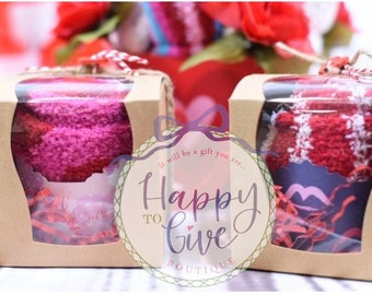 Fuzzy Socks Cupcake Valentine's Gift: Teacher, Coworker, Friend