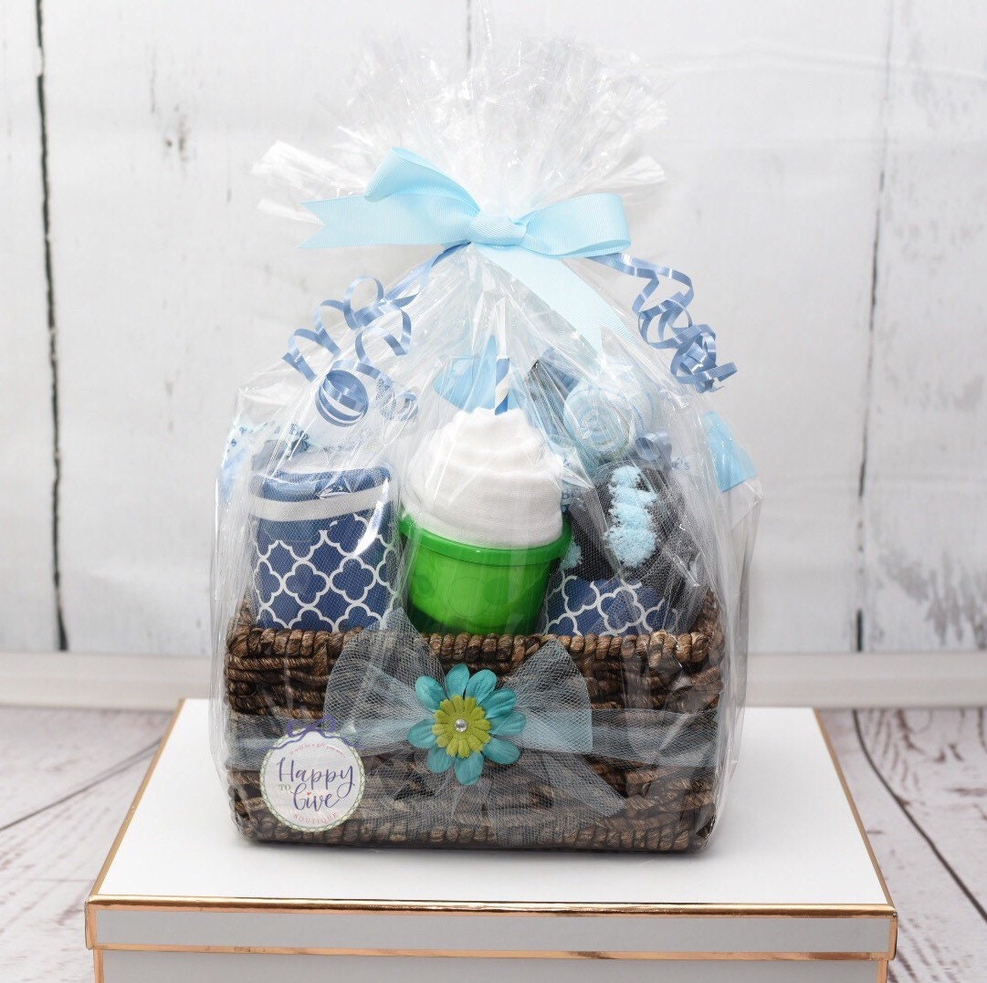 Buy Baby Boy Gift Basket, Newborn Boys Bodysuits Cupcake Essential Shower  Gift Set Online at desertcartDenmark