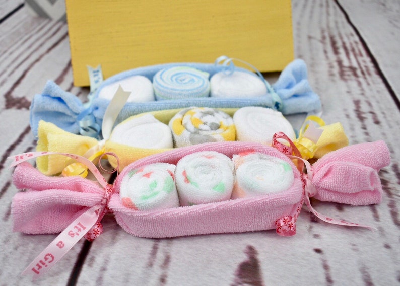 Baby Washcloths Pea Pods Baby Bath Gift Ideas Infant Etsy