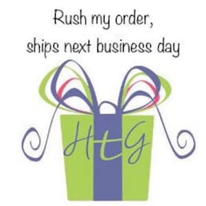 Rush my order. Mail my order the next business day please!