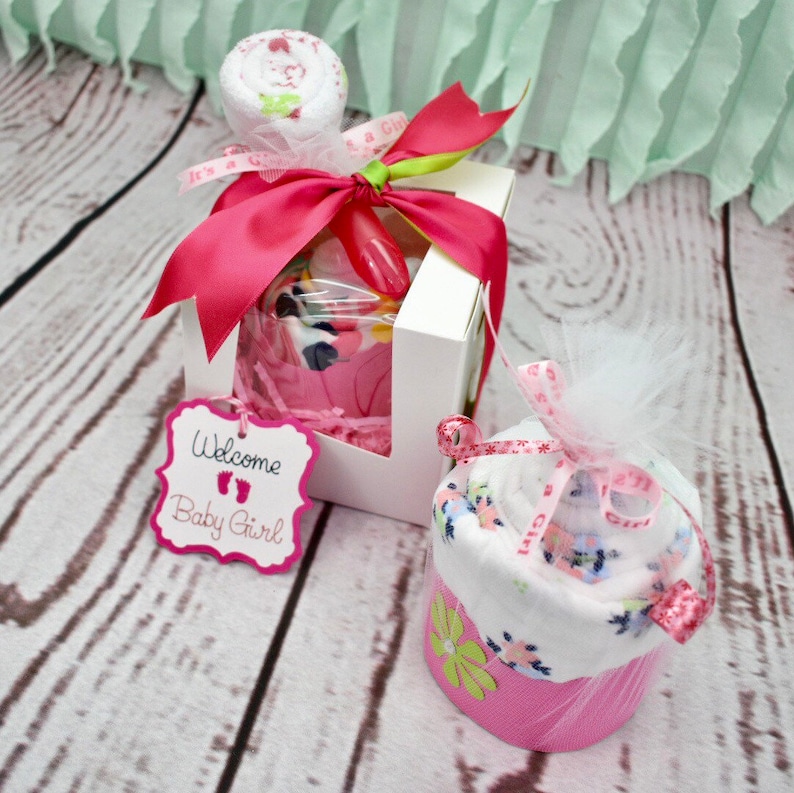 New Baby Gift Sets Baby Cupcakes New Parents Gift Onesie Cupcakes Gift Set New Baby Boy New Baby Gift Basket Baby Shower Gift Girl