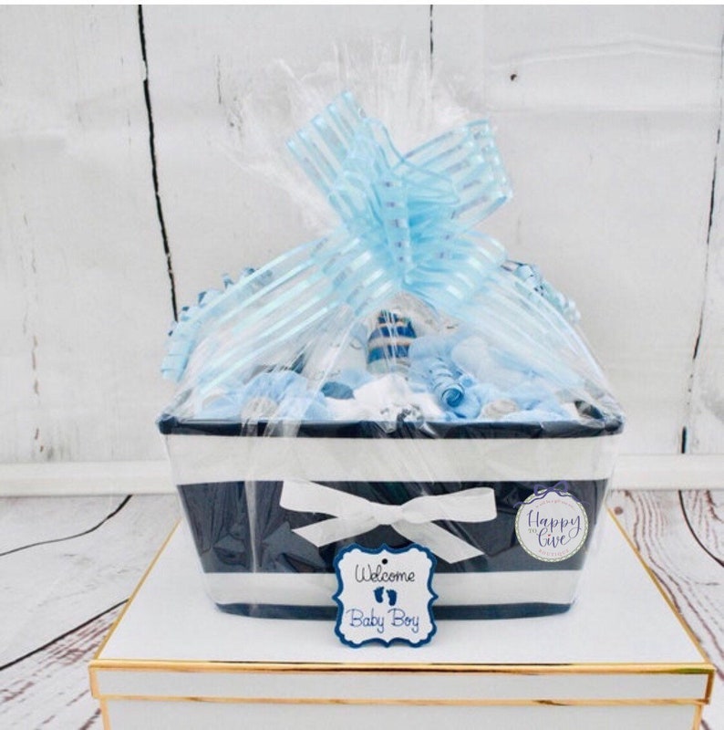 New Baby Boy Gift Basket Baby Boy Gift Set Large Corporate Etsy