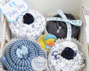 Regalos para baby shower, cesta de regalos para niña, juego de cosas  esenciales para regalo único para bebé, manta adorable para bebé,  calcetines de