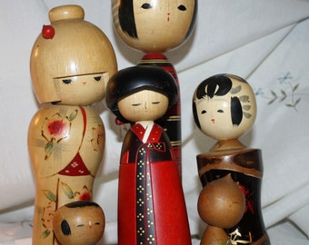 korean kokeshi dolls
