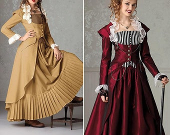 Simplicity #2172, Sewing Pattern, Adult Costume, Victorian Steampunk, Misses Costume, Size Available HH 6-12 & R5 14-22, UNCUT