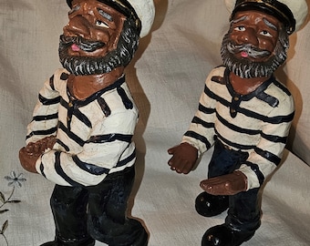 Bottle Holders, Captains, Sea, Nautical, Liquor Wine Bottle Holders approx. 8.75" Tall