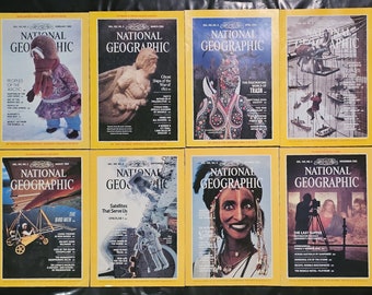 Vintage National Geographic Magazines: Full Year 1983,1984, 1985