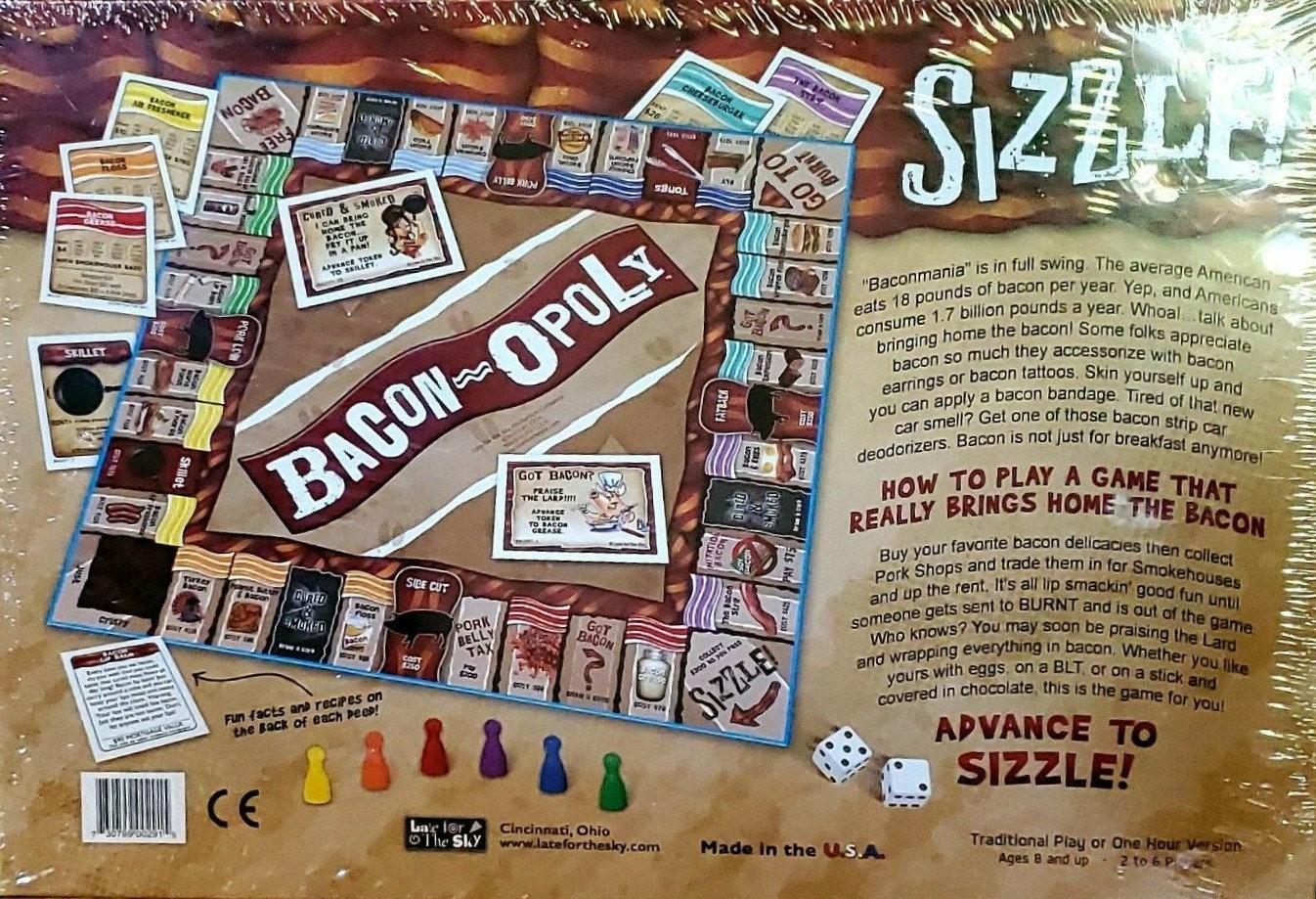 BaconOpoly, Collector's Edition, Board Game, USAOpolY, SEALED