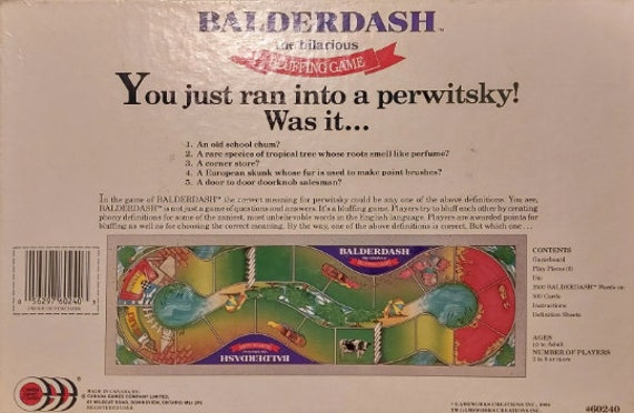 Vintage Balderdash - the Hilarious Bluffing Game, Board Game #250