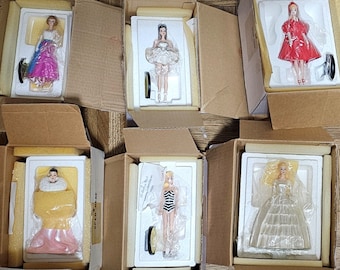 Vintage 1990s Dansbury Mint Barbie Classic Figurines