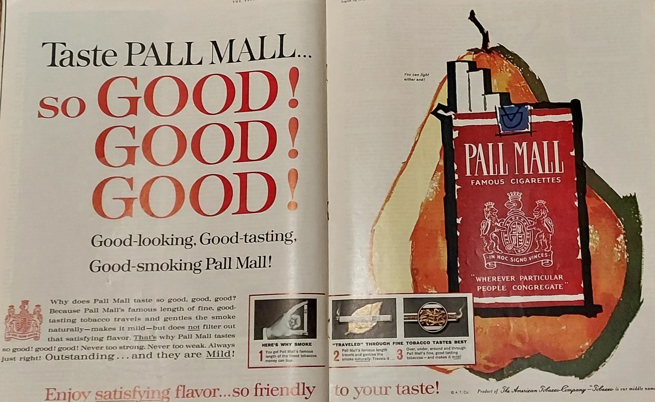 Vintage The Saturday Evening Post Magazine, August 19, 1961, Colorful