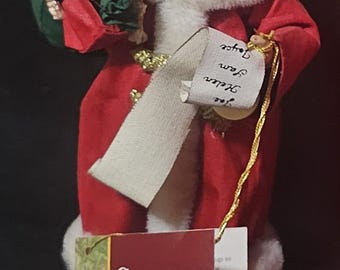 Vintage 1994 Clothtique Possible Dreams Santa Claus, Checking His List