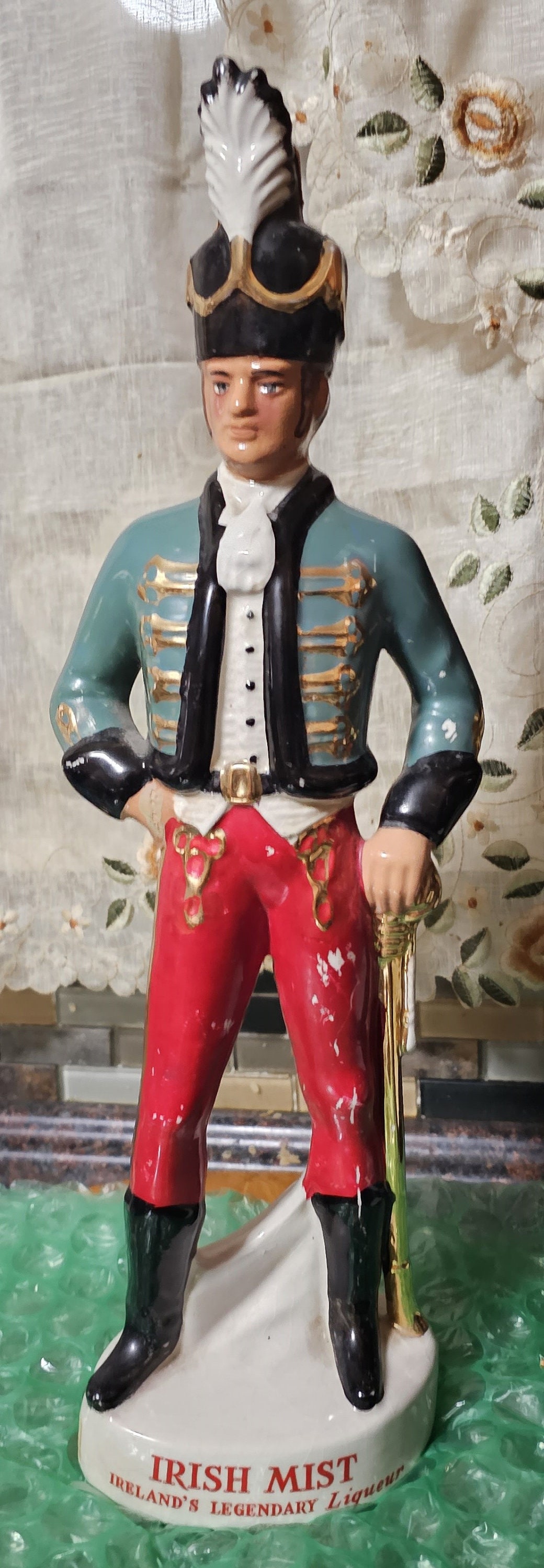 Vintage Decanter, Irish Mist Soldier Liqueur Decanter,