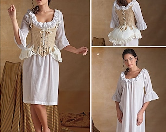 Simplicity 8162, Costume Pattern, Historical Costume, Misses 18th Century Undergarments Pattern, Sizes Available H5 6-14 & R5 14-22, UNCUT