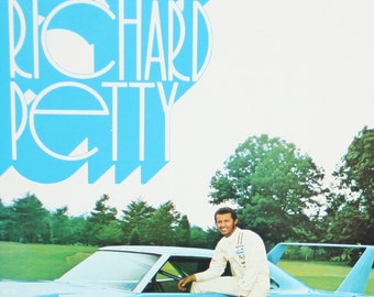 Meet Richard Petty - Vinyl LP Record with Original Book , TGR 1970, Sealed Copy