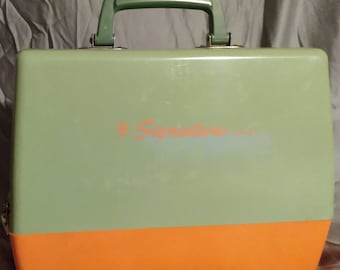 Vintage 1960s Signature Junior Toy Sewing Machine w/Foot Pedal, Child's/Toy Sewing Machine, AC Powered, 1960s Montgomery Wards