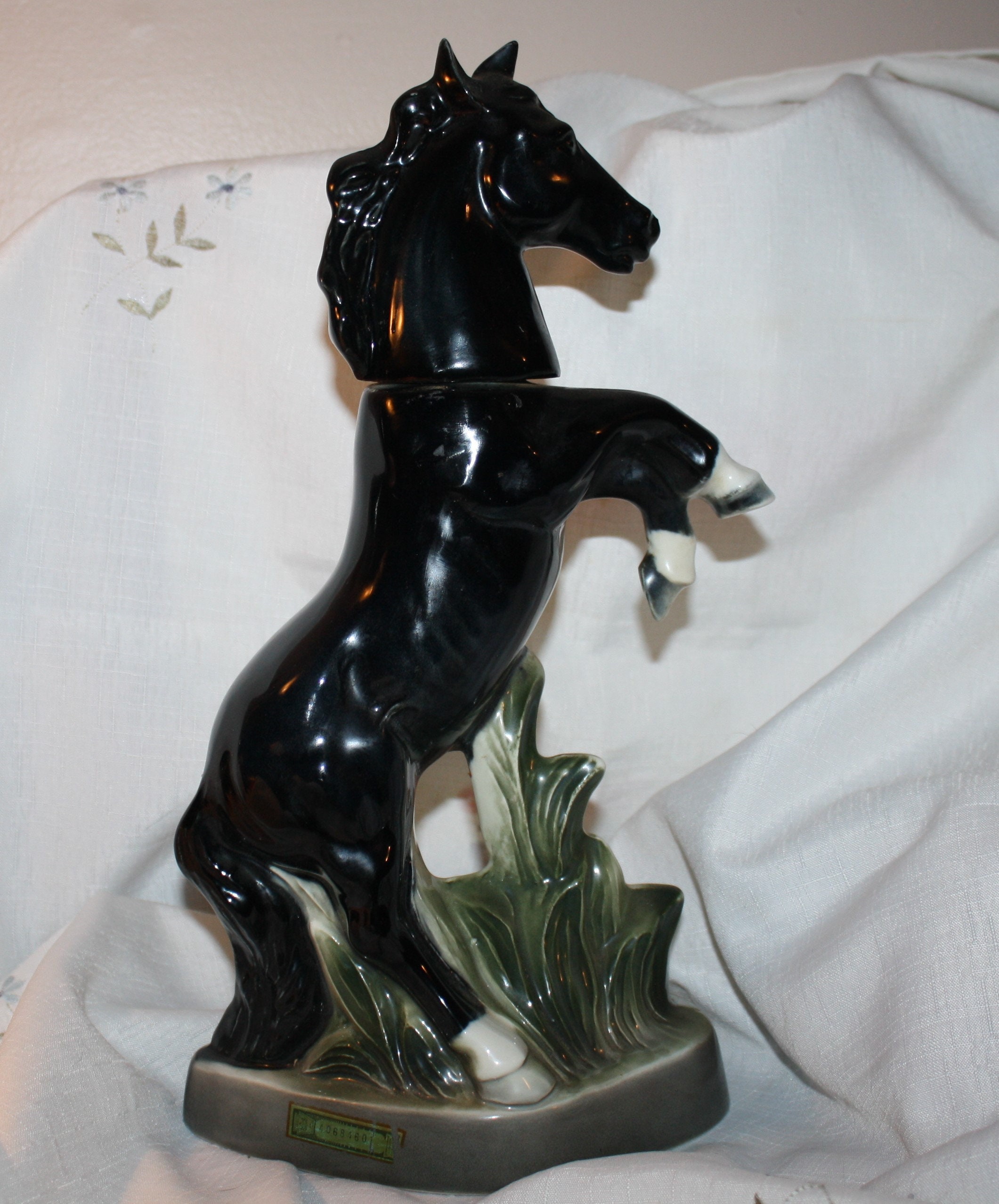 Jim Beam Decanter, Black Stallion, Collectable Decanter, 1962 Jim Beam