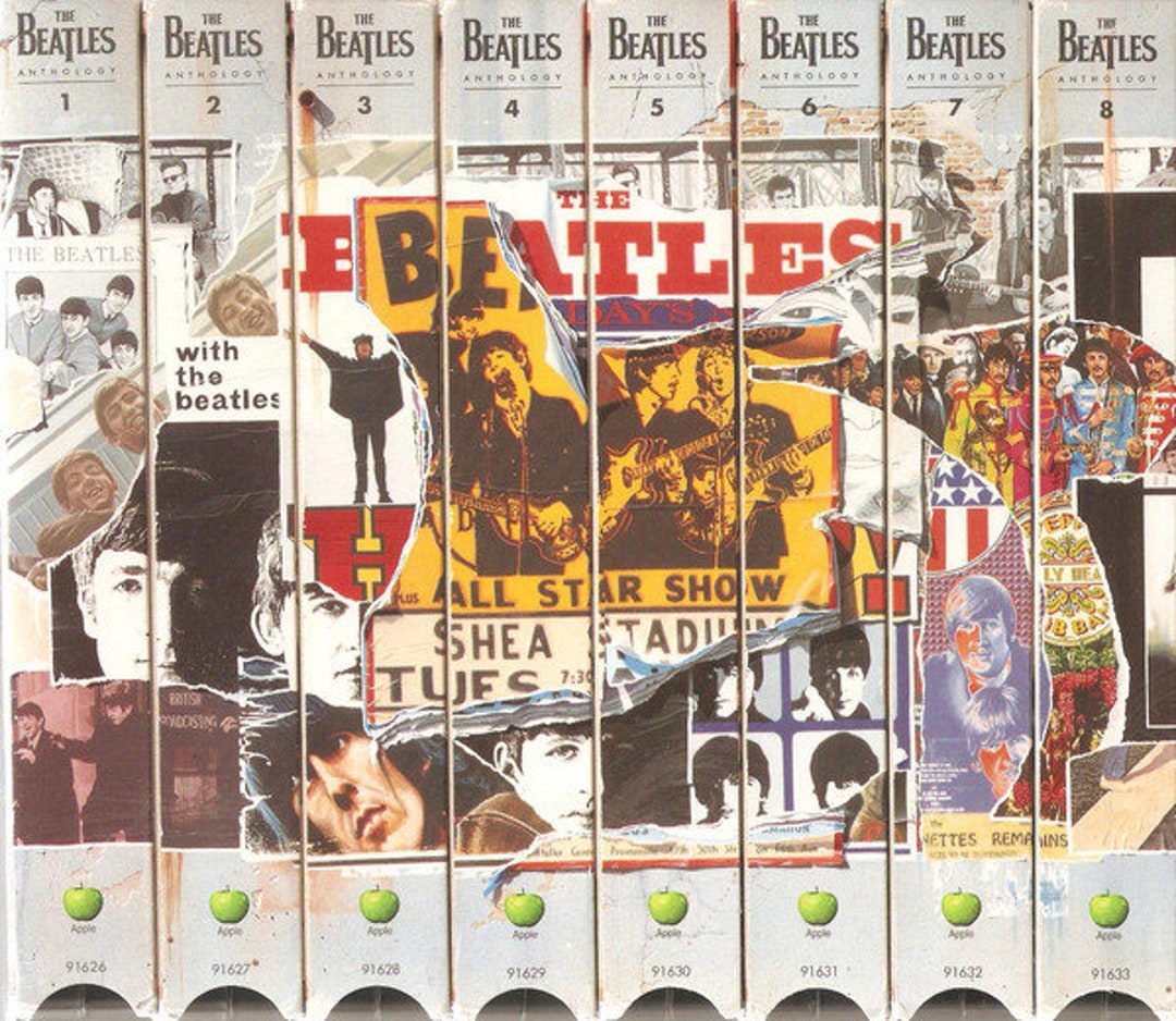 The Beatles Anthology, Box Set, 8 VHS Tapes, 1996 Apple Records - Etsy