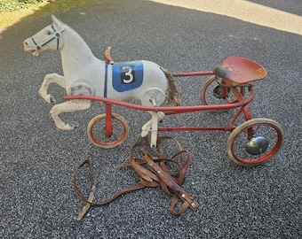 Antique 1950's Children's Tricycle Pedal Car Horse Toy ***Local Pick Up Only in Delaware***